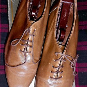 Bally of Switzerland Men's Size 10 D Tan Leather Oxford Shoes